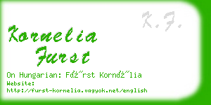 kornelia furst business card